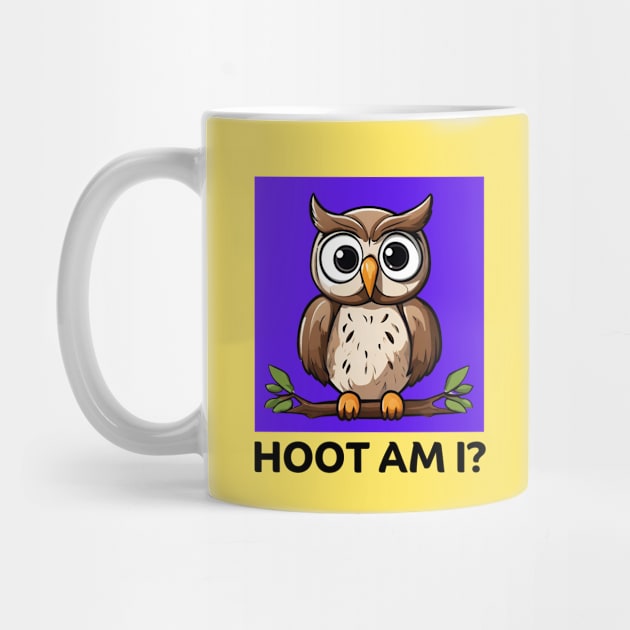 Hoot Am I | Owl Pun by Allthingspunny